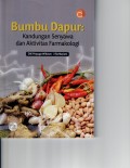 Bumbu dapur : kandungan senyawa dan aktivitas farmakologi